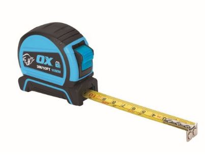 OX Pro Dual Auto Lock Tape Measure – 3m / 10ft