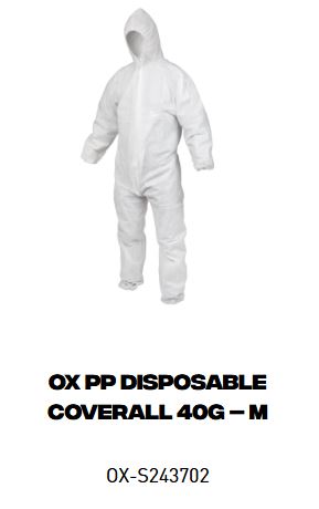 OX Disposable Coverall 40G PPE