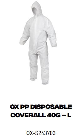OX Disposable Coverall 40G PPE