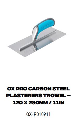 OX Pro Carbon Steel Plasterers Trowel 11"