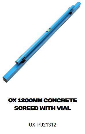 OX Concrete Screed with Level 1200mm