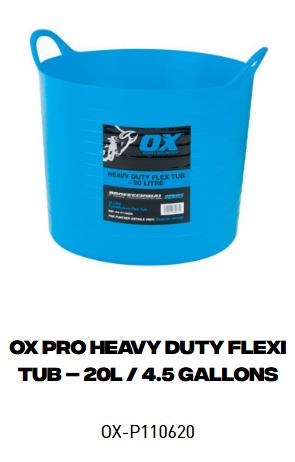 OX Pro Heavy Duty Flexi Tubs