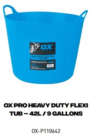 OX Pro Heavy Duty Flexi Tubs