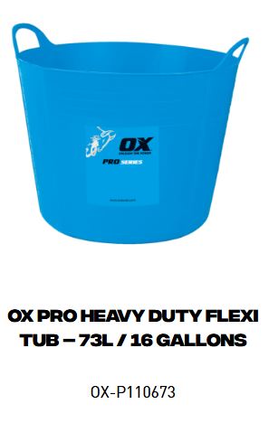OX Pro Heavy Duty Flexi Tubs
