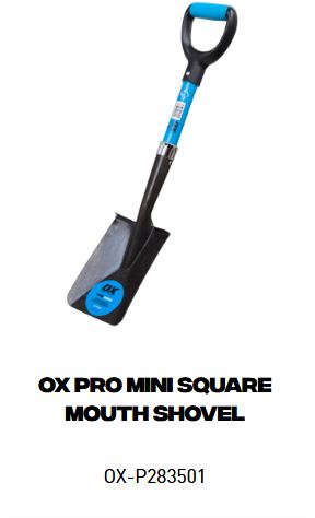 OX Pro Mini Square Mouth Shovel