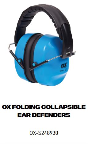 OX Folding Collapsible Ear Defenders